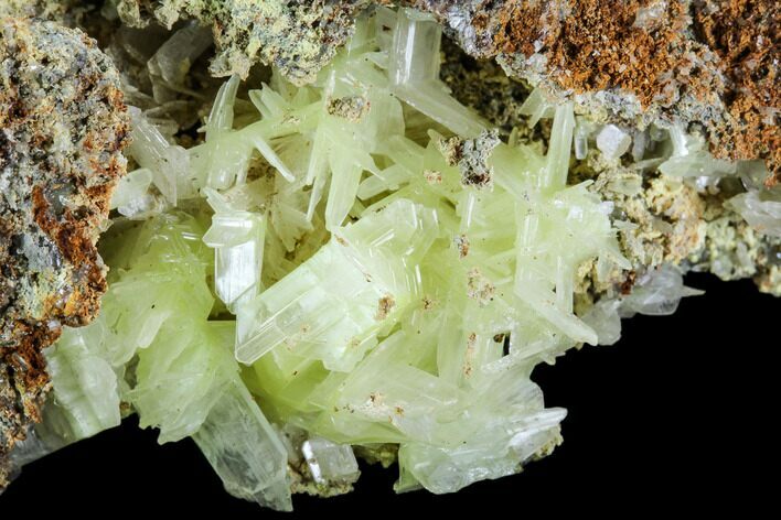 Yellow-Green Cerussite Crystal Cluster - Tasmania #106828
